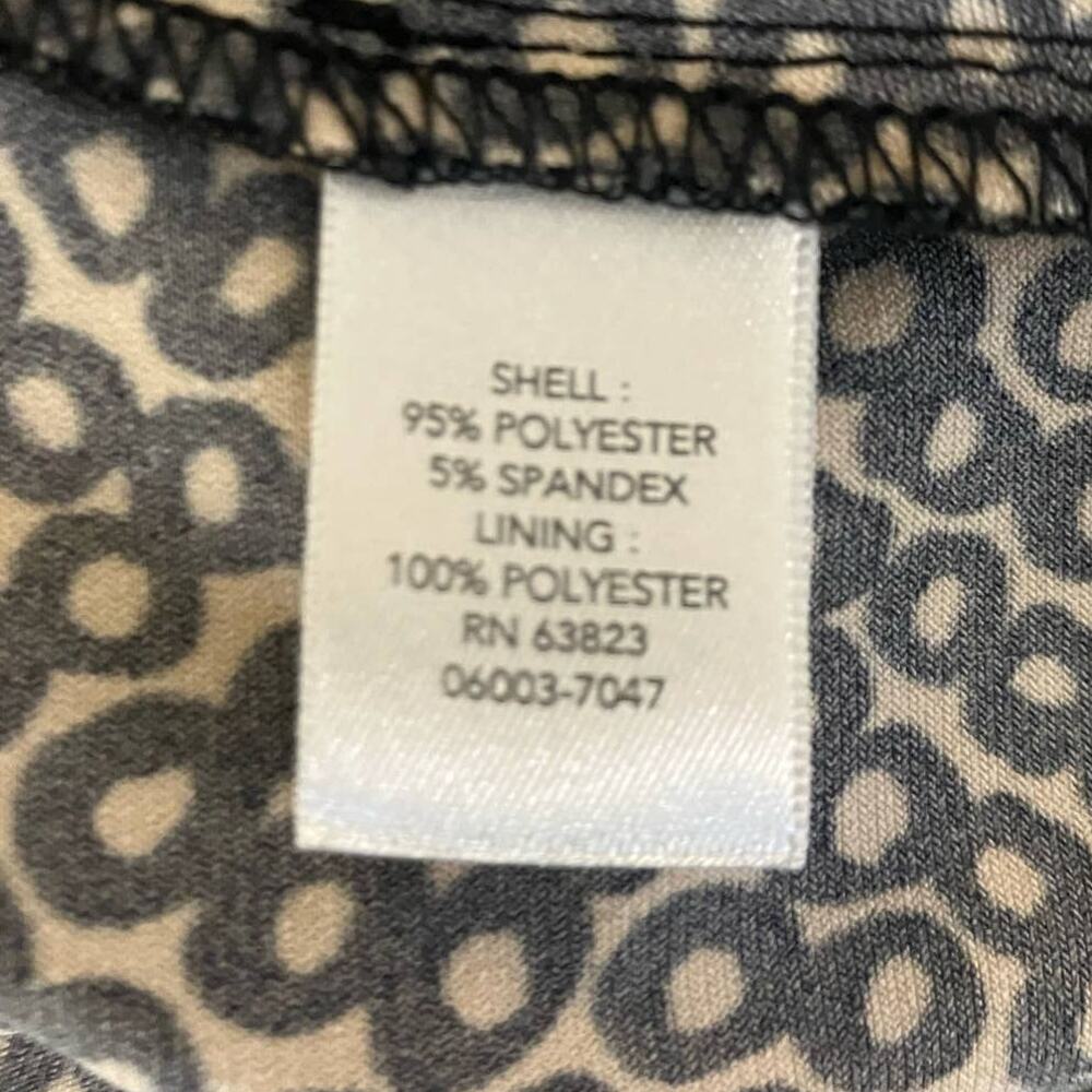 Christopher & Banks Women's Pebble Print Cap Sleeve Dress w Belt | Size 10 - Picture 8 of 10